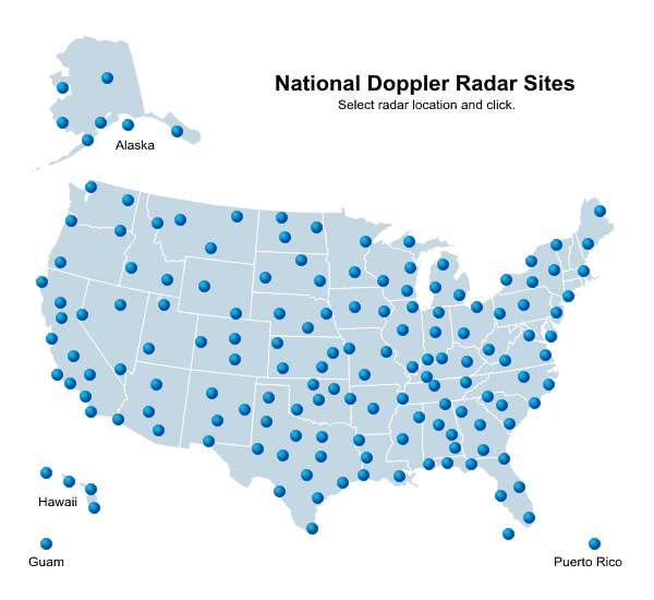 National Doppler Radar Sites