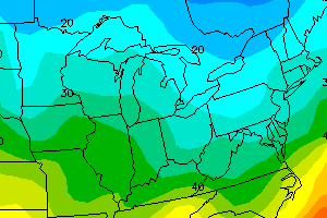 Surface Temperature Contour